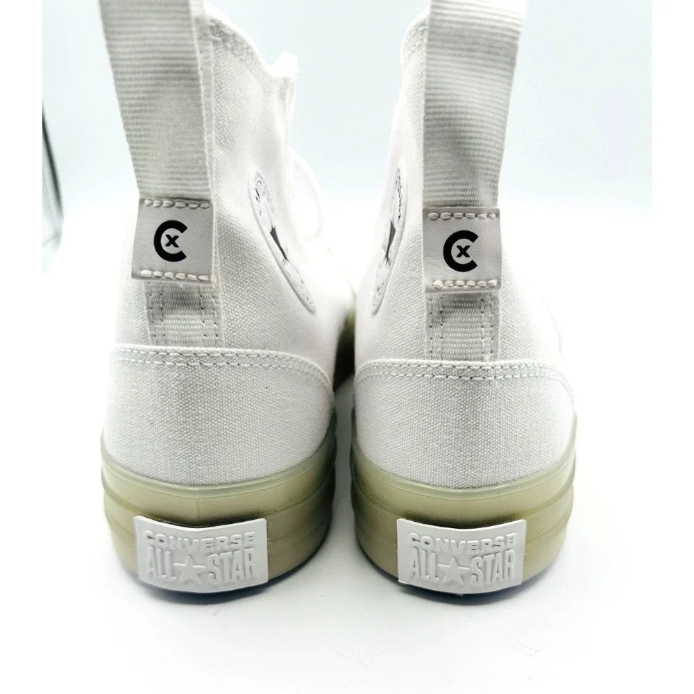Converse CX High Top White Canvas Sneakers Glow Sole Men's 9.5 Women's 11.5 - Picture 9 of 10